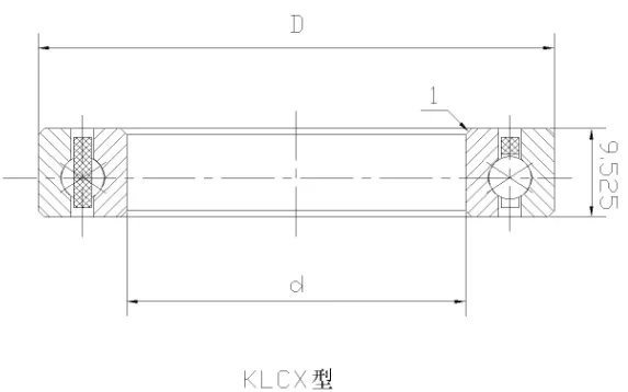 KLCX四點(diǎn)接觸球等截面薄壁軸承